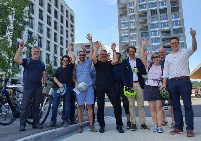 Bild: Pioniergebiet LuzernSüd: Besuch aus dem Kanton Freiburg